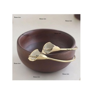 Juego de 3 cuencos para servir de diferentes tamaños con cuenco decorativo de comida de madera de la mejor calidad para uso en fiestas de bodas - Product Image 2