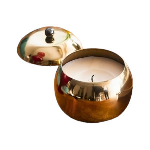 Luxury Gold Soy & <b>Paraffin</b> Wax Handmade Jar Candles with Lid for Home Wedding Christmas Valentine's Day & Ramadan Decor - Product Image 1