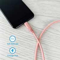 Hecho en Taiwán, sin aranceles, 1M, cable Usb C de silicona suave, compatible con personalización de diferentes longitudes para iPhone 15, 16