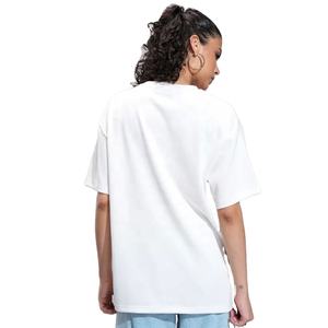 Vente en gros de T-shirt femme en coton brodé Coupe décontractée Tissu doux Manches courtes T-shirt surdimensionné pour femme Personnalisation disponible - Product Image 6