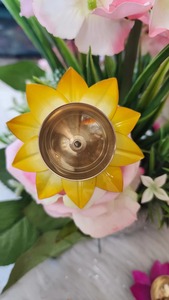 <b>Brass</b> Diya for Diwali Gift - Lotus Shaped Diya for Festive Decoration <b>Oil</b> Puja <b>Lamp</b> with Gift Box - Festive Gifting Item - Product Image 5