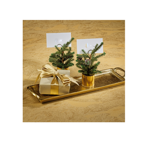 Bandeja de Metal galvanizada decorativa navideña, bandeja para servir alimentos hecha a medida - Product Image 3