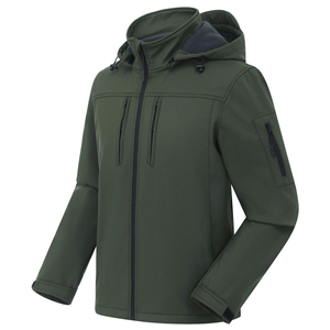 Custom Stylish mens softshell jacket breathable waterproof outerwear perfect for winter hiking <b>camping</b> outdoor travel jacket - Product Image 1