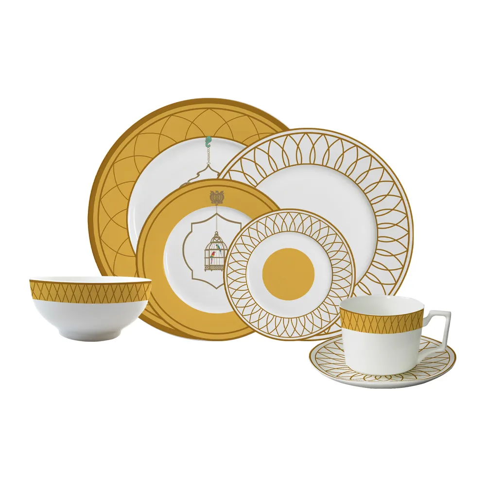 Groothandel Nieuw Design Luxe Vogel Diner Set Borden Keramische Sets Voor Thuis