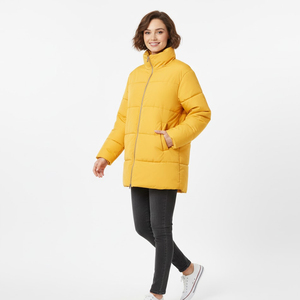 Chaqueta Acolchada para Mujer, Abrigo de Invierno Cálido y Ligero, Ropa Exterior Acolchada, Cómoda, Suave, Resistente al Viento y al Agua, con Capucha de Algodón - Product Image 1