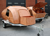 Mini-caravane Teardrop Camp Eight, remorque de camping, une unité, portes de remorque Teardrop Camper à vendre