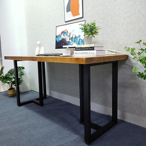 28'' H x 20'' W Heavy Duty Industrial <b>Metal</b> Table <b>Legs</b> Modern DIY Bench & <b>Desk</b> Frame with Feet - Product Image 5