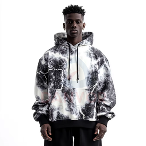 Sweat à capuche thermique de qualité supérieure pour homme, nouveau design grande taille, respirant, en polaire française, motif uni, impression numérique, prêt pour l'hiver, confortable - Product Image 1