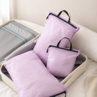 Sac de rangement de voyage pliable, cubes d'emballage imperméables, organisateur léger à fermeture éclair pour bagages, camping, randonnée, OEM personnalisé