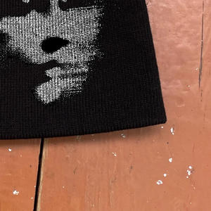 Unique Style Letter Jacquard Knitted Custom Logo <b>Waterproof</b> Character Cuffed Sports <b>Beanie</b>-Winter Fashion High Quality Acrylic - Product Image 2