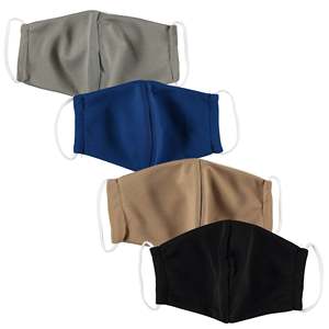 6-Pack Men's Reusable Sports Masks <b>Machine</b> Washable 3 Solid & 3 Prints - Product Image 1