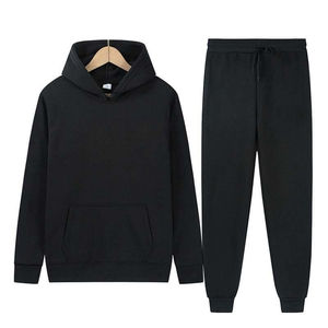Ensemble de survêtement pour homme avec logo personnalisé, veste et pantalon de sport, jogging d'hiver, sweat-shirts, sweats à capuche grande taille, tenue en 2 pièces - Product Image 6