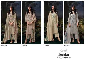 Catálogo completo de Salwar Kameez bordado con estampado Dobby de algodón de primera calidad para ropa de fiesta disponible tarifa al por mayor-indio pakistaní - Product Image 4