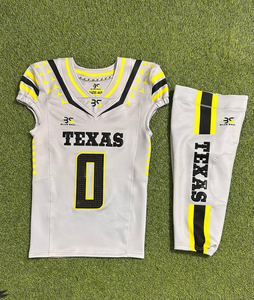 Uniformes de football américain imprimés en twill pour hommes, 100% polyester, manches courtes, respirants, impression par transfert par sublimation - Product Image 6