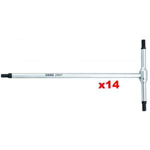 Jeu de 14 clés hexagonales à poignée en T, produit USAG - Product Image 1