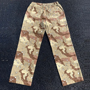 Pantalons cargo de haute qualité pour hommes et femmes, plusieurs poches, cordon, surdimensionné, camouflage désertique, salopette, coupe slim, coton, cristal - Product Image 2