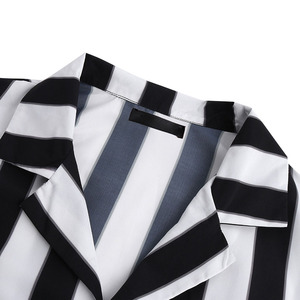 Ropa informal Camisas de hombre Algodón Lino Cuello en V Camisa de manga corta Cuello alto Patrón sólido Verano - Product Image 6