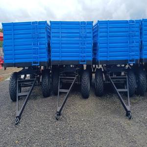 Mini semirremolque agrícola de 2 ruedas para tractor ambulante con motor y engranaje Entrega segura de alta productividad - Product Image 4