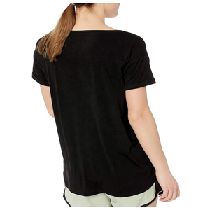 T-shirt personnalisé pour femme 100% coton avec logo, protection solaire UPF 50+, manches courtes, col rond, tissu 180g, nouveau design tendance 2022 - Product Image 4