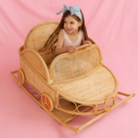 Voiture à bascule en rotin à prix équitable balançoire pour bébé enfant en bas âge voitures en jouet tailles personnalisables