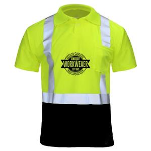 Nouveauté 2026 – Polos en coton haute visibilité réfléchissants, personnalisables bicolores, vêtements de travail de sécurité certifiés CE pour hommes - Product Image 2