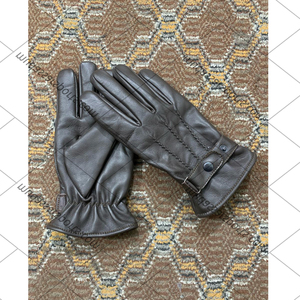 Nouveauté Gants d'habillage en cuir à la mode Gants d'habillage de luxe à coutures durables et à doublure souple pour doigts entiers - Product Image 6