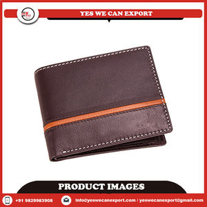 Portefeuille en cuir véritable fait à la main pour hommes court de haute qualité Vintage Premium fabriqué en Inde prix bon marché - Product Image 2