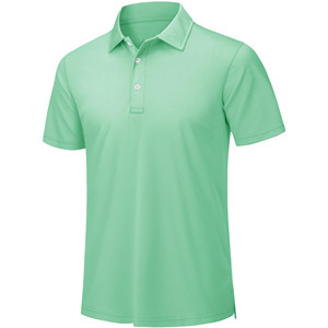 Polos de punto de manga corta informales de verano 2025, camisetas de uniformes, camisetas con estampado de bordado de logotipo personalizado para hombres, polos - Product Image 1