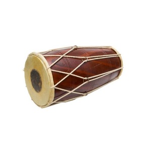 Instrument de musique à tambour en bois authentique avec finition naturelle, parfait pour les amateurs de musique traditionnelle Danse folklorique - Product Image 1