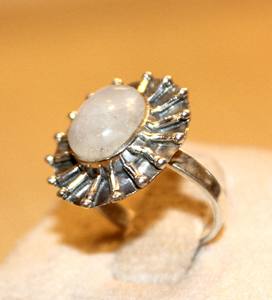 Gran oferta, anillo de plata 925 chapado en rodio a la moda para mujer personalizado, anillo de piedras preciosas de cuarzo rosa de grado superior, regalo de joyería OEM - Product Image 2