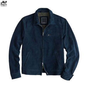 Chaquetas de Cuero de Gamuza de Cabra y Lona para Hombre, Estilo Urbano, con Logotipo Frontal, Alta Calidad, Hechas en Pakistán - Product Image 5