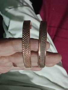 Brazalete de cobre único Diseño elegante con pulseras de joyería de ajuste ajustable para venta al por mayor - Product Image 6