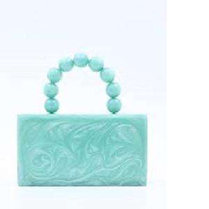 Women's High Quality Resin <b>Clutches</b> Handbag Diamond <b>Embellished</b> Vintage Fashion Style Work Party Summer Handmade WONDER OVERSEAS - Product Image 3