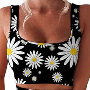 Haute qualité femmes grande taille sport vêtements de sport Logo personnalisé réversible Yoga Fitness entraînement sport soutien-gorge Shorts coton - Product Image 5