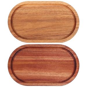 Bandeja para servir de madera tostada personalizable con diseño de hojas rústicas para uso doméstico-Mesa de desayuno y bandeja decorativa para servir en la cocina - Product Image 2