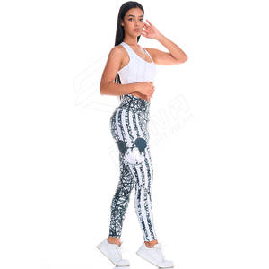 New Best Fashion Style Women High Waisted Breathable <b>Summer</b> Workout <b>Leggings</b> Sportswear Sale Spandex/Polyester - Product Image 4