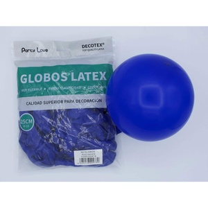 Globos de Látex Party Love de 25 cm, Color Azul Oscuro R10, para Decoración - Product Image 1