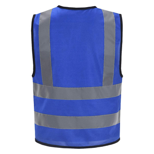 เสื้อกั๊กโพลีเอสเตอร์สะท้อนแสงสะท้อนแสงโลโก้ปรับแต่งได้ชุดทำงานกันน้ำสำหรับงานก่อสร้างและเครื่องแต่งกาย - Product Image 3