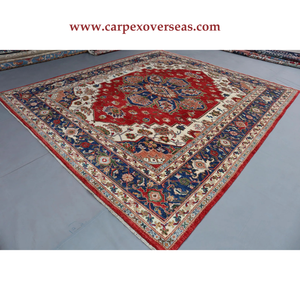 ชุดพรมในพื้นที่ที่ใช้ในการออกค่ายผ้าวูลที่มีคุณภาพสูงดีไซน์ลายดอกไม้คลาสสิกจากอัฟกานิสถาน - Product Image 3