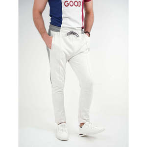 Custom logo Casual Joggers Pants 100% Cotton XL Size Sporty French Terry Material Customizable Logo Elastic Waist Colored Wash - Product Image 5