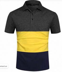 ขายส่งที่มีคุณภาพสูงแขนสั้นหลายสีโพลีผ้าฝ้ายผู้ชายเสื้อยืดสำหรับขาย - Product Image 2