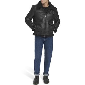 Veste bomber classique de rue pour homme, en cuir synthétique de haute qualité, avec patchs brodés personnalisés, pour l'hiver - Product Image 6