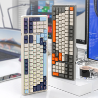 Clavier mécanique K8 à 100 touches, sans fil 2.4G, Bluetooth, trois modes, rétroéclairage RVB, filaire, personnalisable, clavier de jeu à commutation à chaud