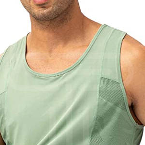 เสื้อกล้ามสำหรับผู้ชายดีไซน์ไม่เหมือนใครชุดกีฬาออกกำลังกายเล่นฟิตเนสแบบลำลองออกแบบได้ตามต้องการ - Product Image 3