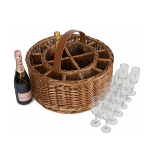 Portador de botellas de mimbre tejido Vintage, portador de vino, venta al por mayor, almacenamiento de bebidas y vino, Enfriador de ratán, cesta de Picnic de Vietnam - Product Image 2