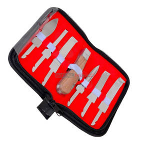 Kit de couteaux à sabots professionnels pour maréchal forestier, réutilisables, en acier inoxydable allemand de haute qualité, équipement vétérinaire, soins des sabots équins, durables - Product Image 3