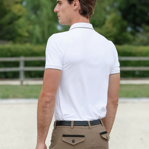 Horse Riding <b>Base</b> <b>Layer</b> Shirt Custom Men <b>Short</b> <b>Sleeve</b> Lightweight Stretch Breathable Equestrian Apparel Manufacturer - Product Image 3