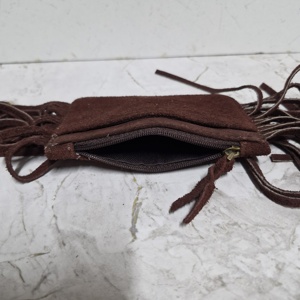 Handmade Dark Brown Large Capacity Long <b>Wallet</b> Soft Genuine Leather Long Fringe Business Envelope Clutch Pouch Handbag For Girls - Product Image 2