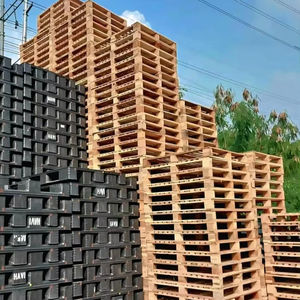 Venta al por mayor Suministro del fabricante Barato Euro EPAL 1200*800mm Paletas de madera maciza de alta calidad para almacenamiento FBA Compre palé de madera Epal - Product Image 1