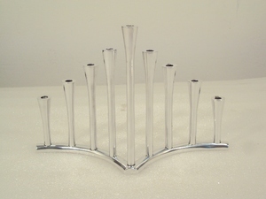 <b>Silver</b> Brass Graceful Candelabra <b>Candle</b> <b>Holder</b> for Decoration Modern Design High Quality for Outdoor & Indoor Decorative - Product Image 5